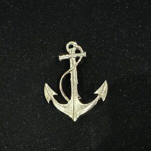 Silver Anchor Brooch